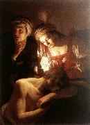 Gerard van Honthorst Samson and Delilah oil on canvas